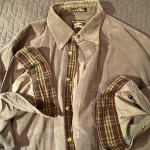 Burberry corduroy blue/grey